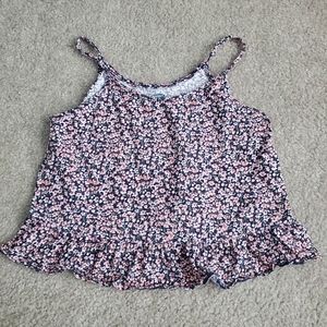 Old Navy Ruffle Crop Top Tank - L (10-12)